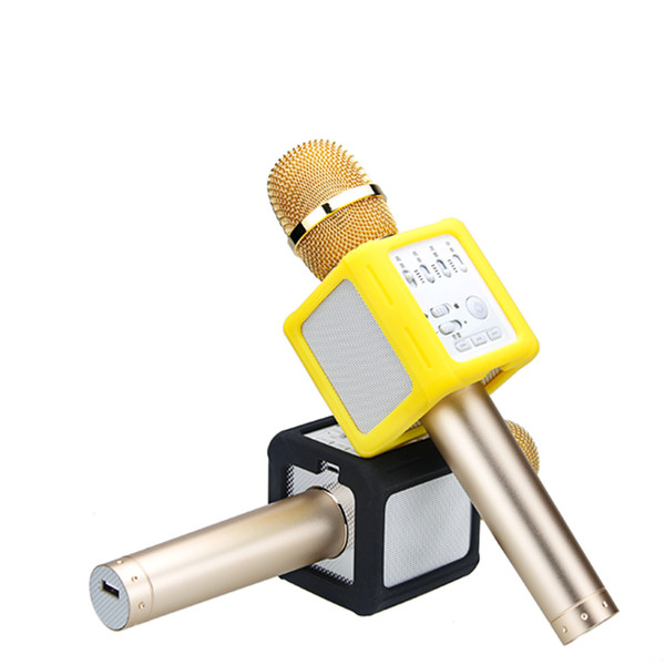 1pcs Q9S+ 3D Stereo Bluetooth Wireless Microphones With Voice Fonts Karaoke KTV Speaker Q9 Upgraded For iPhone Android Retail Package