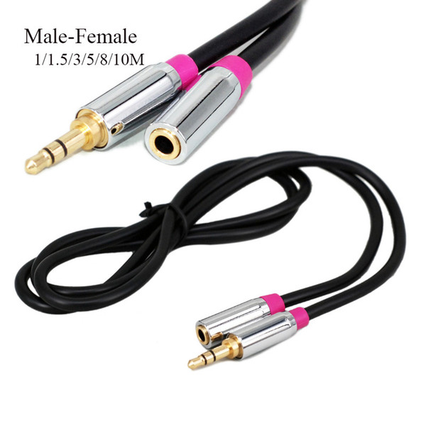 3.5mm AUX Audio Cable Auxiliary Cable Male To Female Stereo Car Audio Cable For Smart Phone Speakers MP3