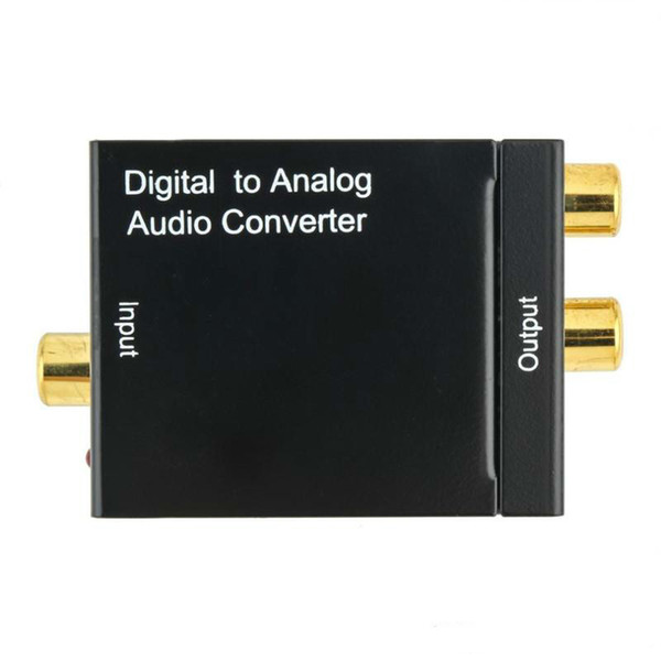 High Quality Digital Adaptador Optic Coaxial Rca Toslink Signal To Analog Audio Converter Adapter Cable Dhl Free Shipping