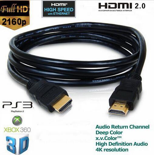 1M /1.5M/ 1.8M/ 3M / 5M /10M PREMIUM HDMI 2,0 KABEL VERGOLDET 1080 P Mit Ethernet 3D 4 Karat FÜR BLURAY 3D-DVD PS3 HDTV XBOX LCD HD TV