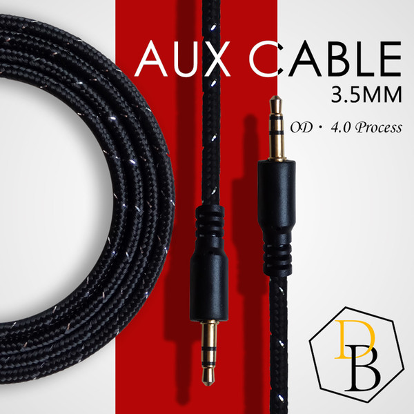 AUX Cable Male to Male Stereo Line 1m for Samsung Speaker Auxiliary Car Audio Connoctor Universal for Cell Phone