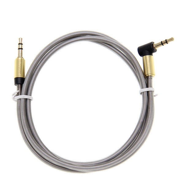 3.5mm Jack Audio Cable 3.5 Male to Male Right Angle 90 degree Car Aux Auxiliary Audio Cable Cord Supports Phone PC wholesale