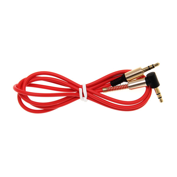 3.5mm Jack Audio Cable 3.5mm Male to Male 90 Degree Right Angle Car Aux Auxiliary Audio Cable Cord for Phone PC