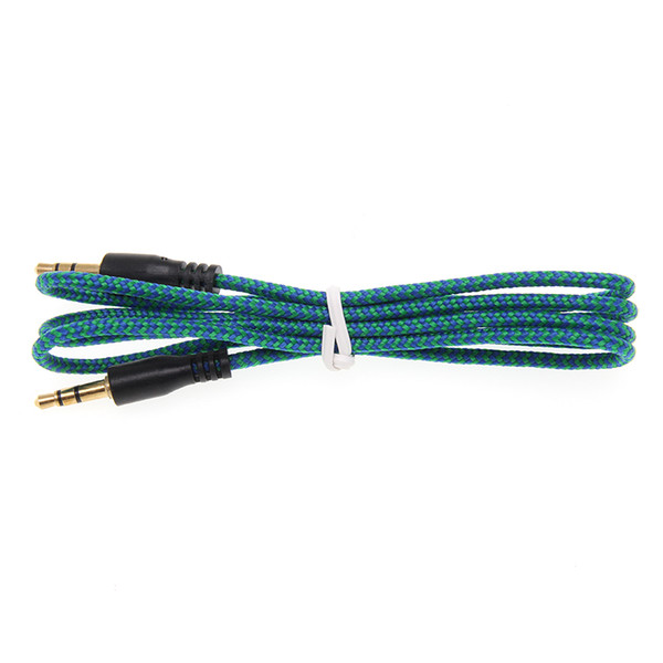 3.5mm Male to Male Cable Cord Stereo Audio Cable Braided Cable Fit For Televisions Computers CD Players MP3 300pcs