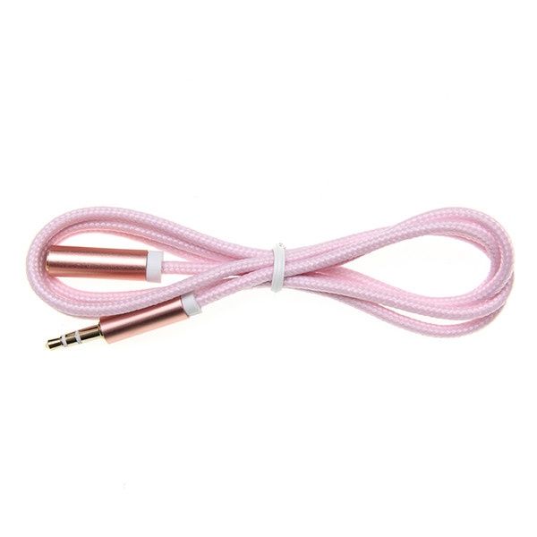 braid Frosted Aux Cable Headphone Extension Cable 3.5mm Jack Male to Female For Computer Audio Cable 3.5mm Headphone Extender Cord 300pcs