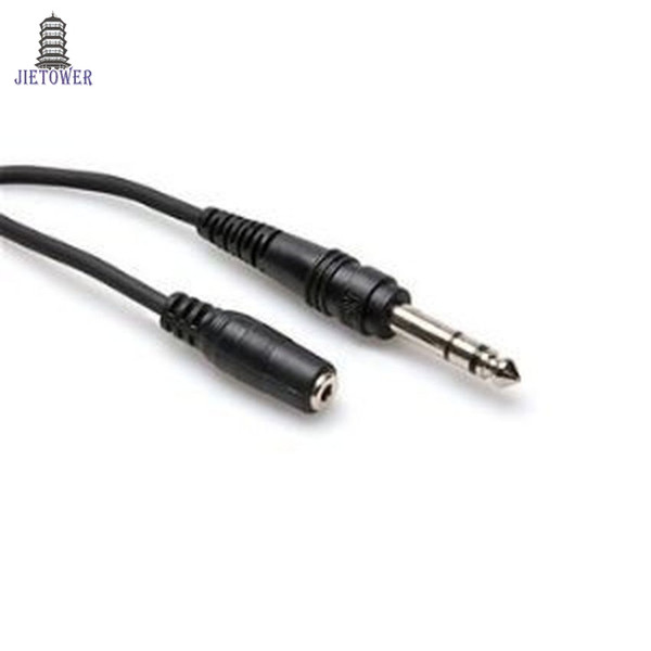 High quality Wholesales 100pcs/lot black 1.1M Stereo Audio Extension Cable 3.5mm Male to Female Free shipping