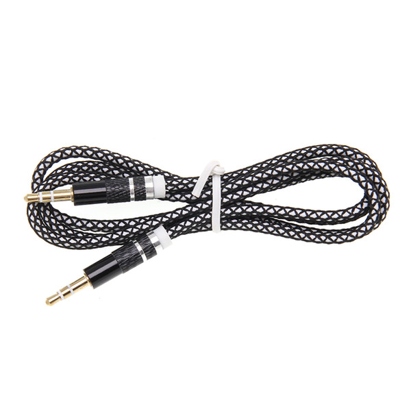 Jack 3.5mm Audio Cable Nylon Braid candy 3.5mm Car AUX Cable Headphone Extension Code for Phone MP3 Car Headset Speaker 300pcs