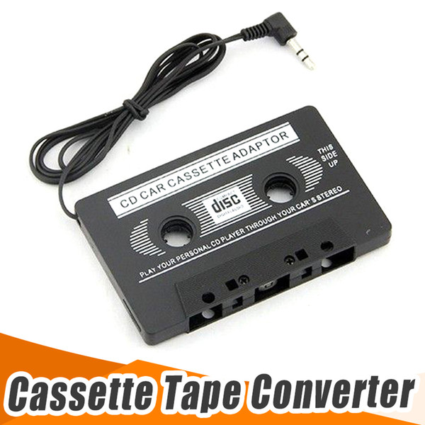 New Audio Car Cassette Tape Adapter Converter 3.5 MM For Iphone Ipod MP3 AUX CD