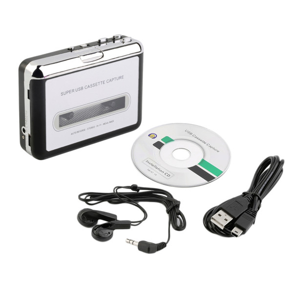 Tape to PC Super USB Cassette-to-MP3 Converter Capture Audio Music Player NEW