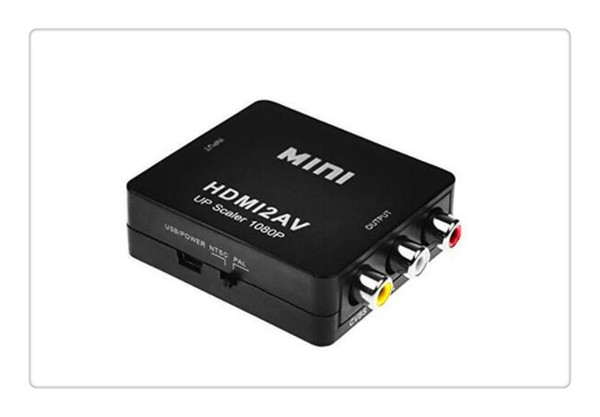 HDMI2AV AV2HDMI 1080P HD Video Adapter mini RCA TO HDMI Converter CVBS+L/R HDMI2RCA For Xbox 360 PS3 PC360 With retail packaging