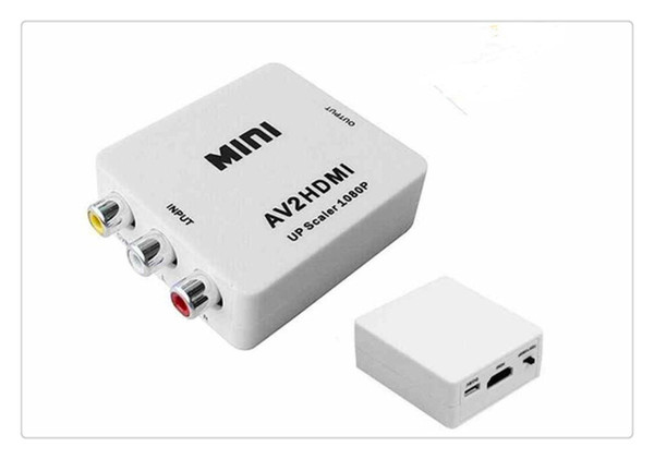 High quality 1080P USB Mini AV2HDMI Video Signal CVBS Adapter Converter 720P/1080P UFS with retail box