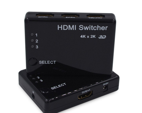 HDMI 3 in 1 switch supports 4k * 2k 3D mobile phone connected to the TV display converter