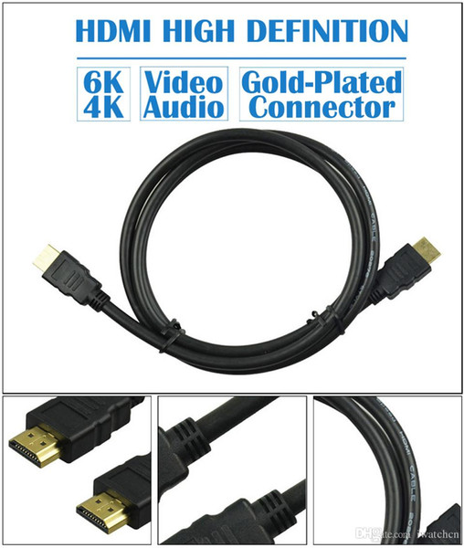 2019 Top grade 1.4V 1.5Meter 4.92FT 3Meter 9.84FT HDMI Cable with HDMI Male to Male Cable 3D 1080P 4K*2K Cable