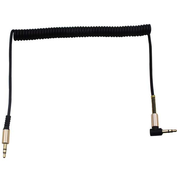 3.5mm Male to M Aux Cable Cord L-Shaped Right Angle Car Audio Headphone Jack Red