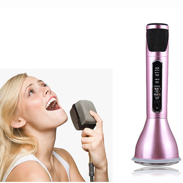 K068i K068 Bluetooth Wireless Microphone Mini Portable Outdoor Condenser Microphone Microphone KaraokeOK Speaker KTV Player Sing