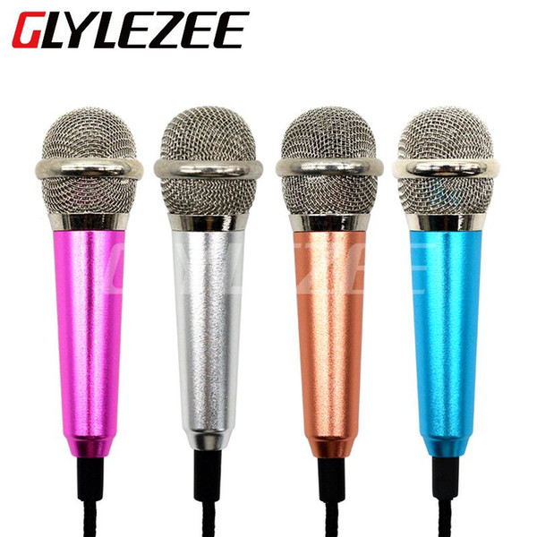 Mini 3.5mm Handheld Karaoke KTV Cellphone Microphone Wired Small Recorder Microphone for Cellphone Computer Sing Soft