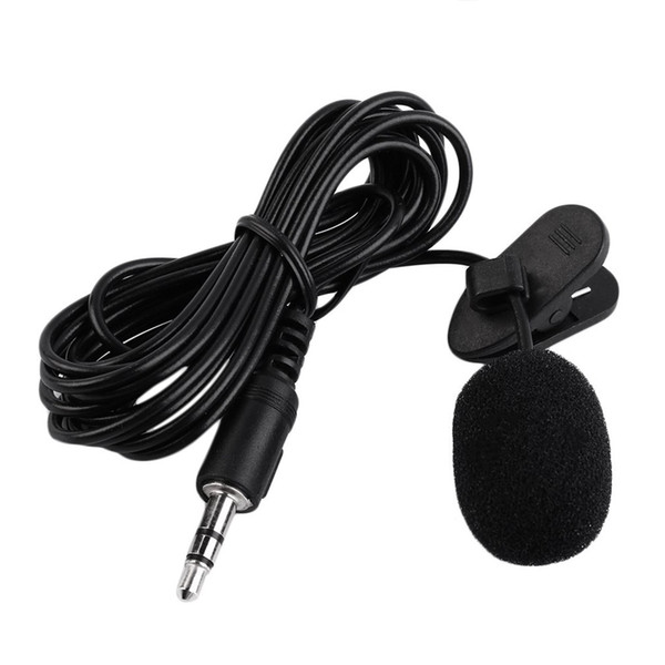 3.5mm Jack Handsfree Speeching Microphone External Clip-on Lapel Lavalier Teaching Phone Wired Condenser Mic For iPhone PC