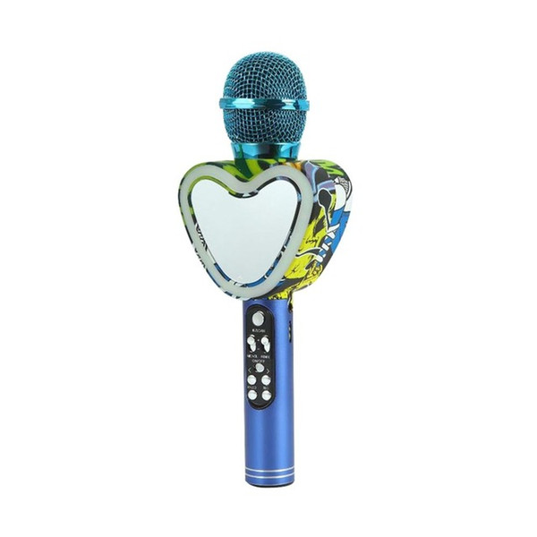 Wireless Bluetooth Karaoke Microphone 3 in 1 Portable Handheld Family Party Birthday Speaker Recording Applicable to Mobile Computer Gifts