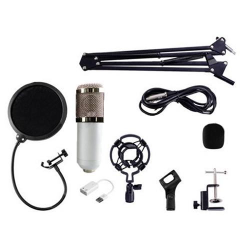 BM - 800 Dynamic Condenser Wired Recording Microphone Sound Studio with Shock Mount with Holder set for Recording Kit KTV Karaoke