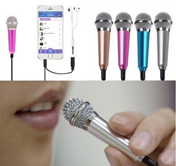 Mini mobile phone karaoke microphone mobile phone microphone 3.5mm mini microphone for iphone xiaomi huawei