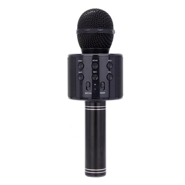 WS858 Wireless Microphone HIFI Speaker Bluetooth Magic Karaoke Microphone Phone Player MIC Speaker Record Music For Iphone 8 Iphone X