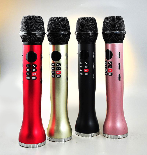 L-598 Wireless Microphone Handheld Karaoke Bluetooth Speaker Led Display Screen Tf Card Singing Recorder Sing Anywhere Anytime