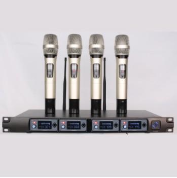 U-F4000 Professional UHF Wireless Microphone System Four Channel Cordless Receiver Vocal Handheld Mic Mike Microfone Sem Fio Microfono