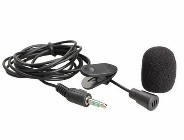 New Arrive 1.5M Mini 3.5mm Hands Free Clip On Mini Mic Microphone For PC Notebook Laptop MSN