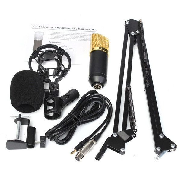 Freeshipping High Quality BM700 Dynamic Microphone Mic + Suspension Boom Scissor Arm Stand Kit For Studio