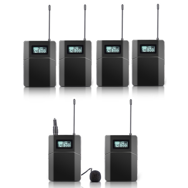 Free shipping 100m Wireless Tour Guide System Used For Tour Guiding Church Teaching interpretation 5 Receivers 1 Transmitter With Mic