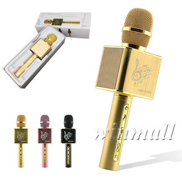 JY-50 Metal Handheld Microphone Wireless Bluetooth Karaoke Music Player Party Home KTV Singing Speaker Mic For IPhone Android Phone Q9