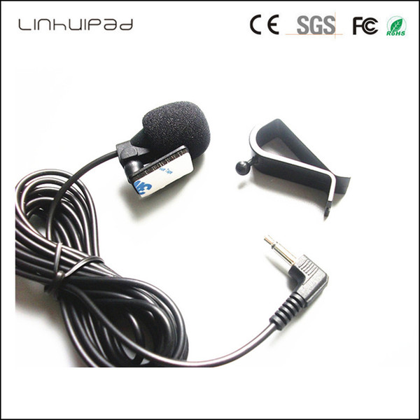 Linhuipad wholesale 3.5mm GPS mic Microphone for Pioneer Car Vehicle Radio DVD Nvigtion Bluetooth Microphone Mic 100pcs /Lot