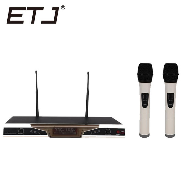 ETJ Brand Professional VHF Wireless Microphone Karaoke 2 Handheld Transmitter Microphone U89