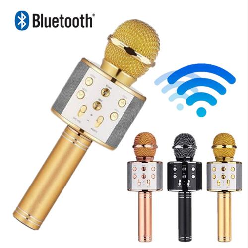 WS 858 wireless microphone professional condenser karaoke mic bluetooth stand radio mikrofon studio recording studio WS858 PK Q9 Q7