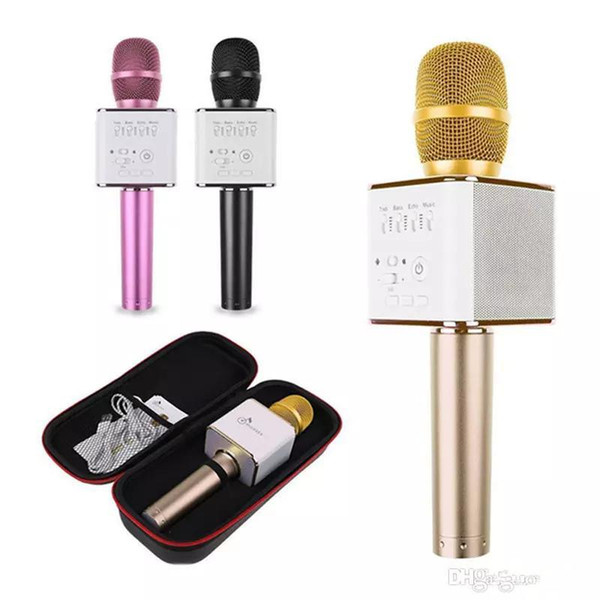 Q9 Handheld Wireless Bluetooth Microphone With Speaker Microfono Karaoke microphone KTV party For Smartphone Portable Player