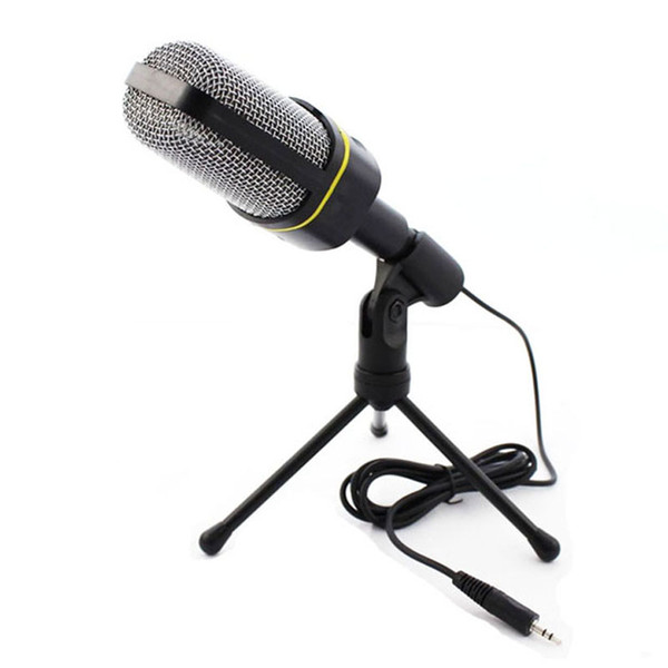 Professional Condenser Home Audio Studio Sound Recording Microphone 3.5mm Jack MIC Shock Mount for Skype Desktop PC Notebook Computer