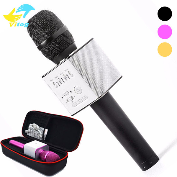 Q9 Handheld Microphone Bluetooth Wireless KTV With Speaker Mic Microfono Handheld For Smartphone Portable Karaoke Player