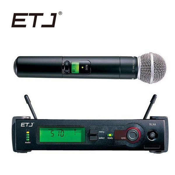 ETJ Brand Professional Wireless Microphone SLX24/Beta 58 SLX4 Receiver Handheld Microphone UHF Wireless Mic Excellent Model