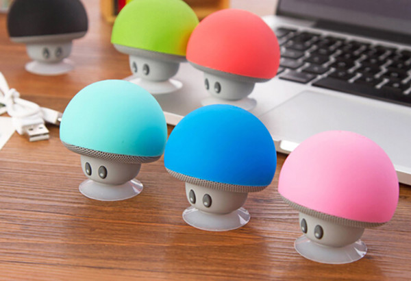 Mushroom Bluetooth Speaker Car Speakers with Sucker Mini Portable Wireless Handsfree Subwoofer