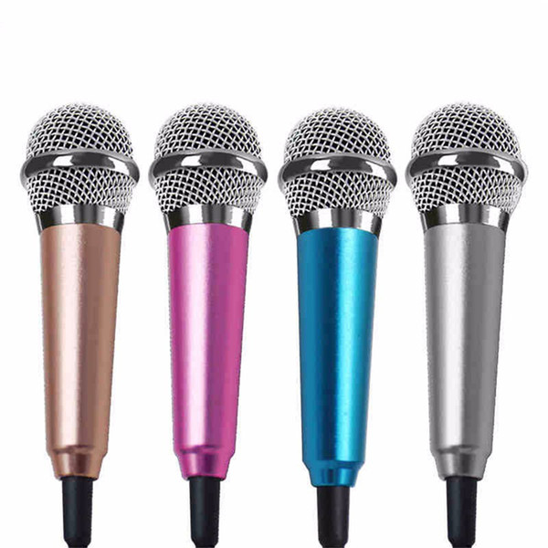 Fashion 3.5mm Wired Microphone Clip On Mini Lapel Mini Headset Microphone For Mobile Phone Sing Song Karaoke Microphone