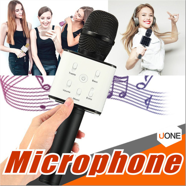 Q7 Handheld Microphone Bluetooth Wireless Magic KTV With Speaker Mic Handheld Loudspeaker Portable Karaoke Player For Smartphone