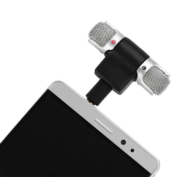 new Portable Mini Stereo Recording Microphone Mic With 3.5mm Mini Jack For PC Laptop Notebook Left and Right Channel