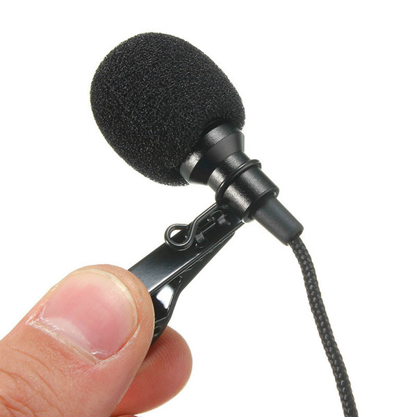 Mini 3.5mm Jack Microphone Lavalier Tie Clip Microphones Microfono Mic For Speaking Speech Lectures Long Cable