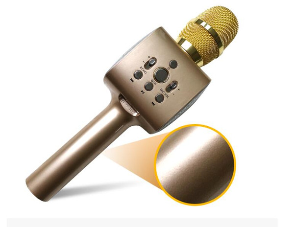 Cell phone live song, live microphone, universal song, wireless Bluetooth microphone factory direct microphone type moving coil