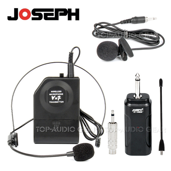 Free Shipping Professional VHF Lapel Lavalier Headset Mic Wireless Microphone System For Karaoke Singing KTV Conference Meeting