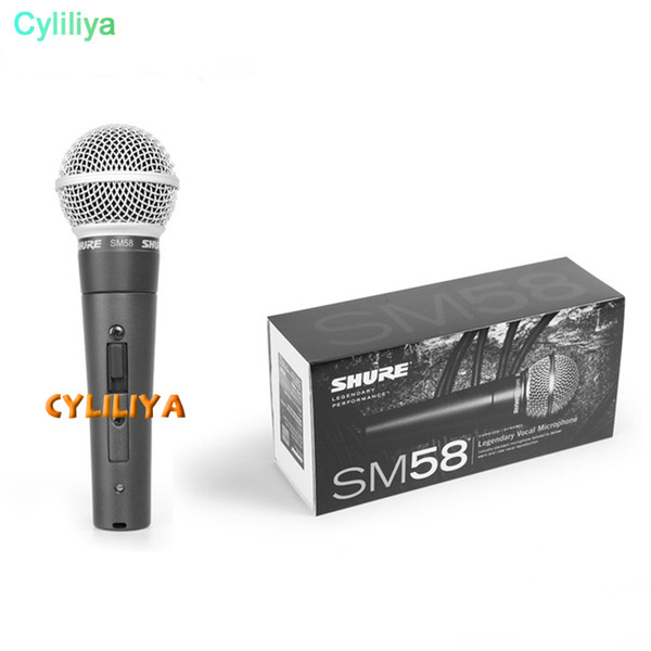 SM58S Dynamic Vocal Microphone with On and Off Switch Vocal Wired Karaoke Handheld Mic HIGH QUALITY for Stage and Home Use with Retail Box