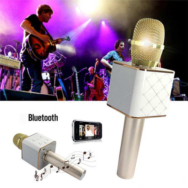 Q7 Bluetooth Microphone Portable Handheld Wireless KTV Karaoke Player Loudspeaker With MIC Speaker For iPhone 7 Plus Samsung S7 Edge