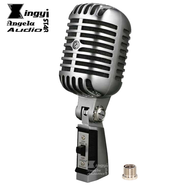 Professional Deluxe Retro Vocal Speech Vintage Rock Classical Wired Microphone Dynamic Mic Mike Microfonoe Microfono Mikrofon Karaoke Mixer