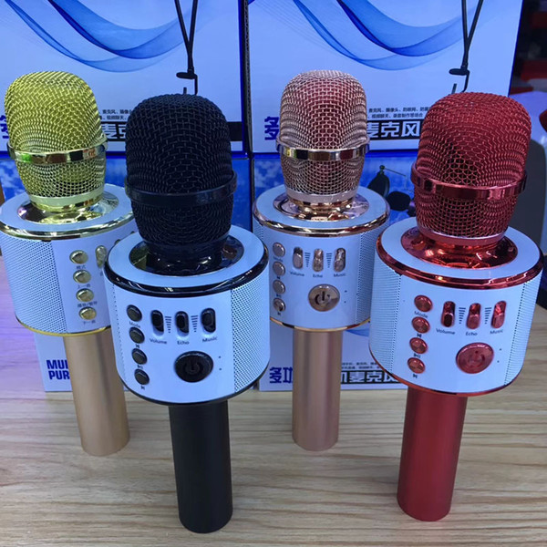 Microphone K38 Bluetooth Karaoke KTV Microphones Wireless Handheld Professional Player Speaker For iPhone X 8 Plus Samsung S7 Edge