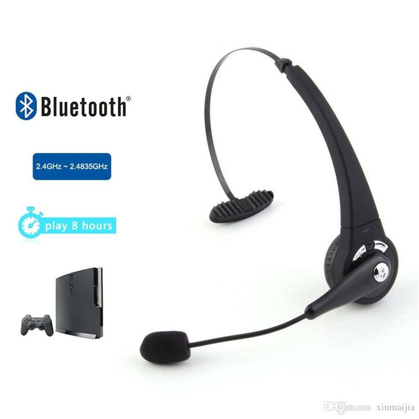 Black Bluetooth Wireless Headset Headphone Earphone with Mic For Sony PlayStation 3 PS3